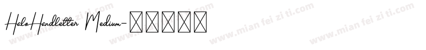 HaloHandletter Medium字体转换